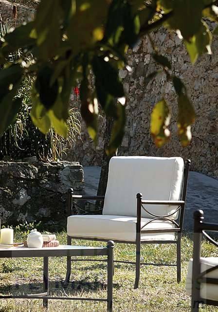 Sillón de forja especial para exterior